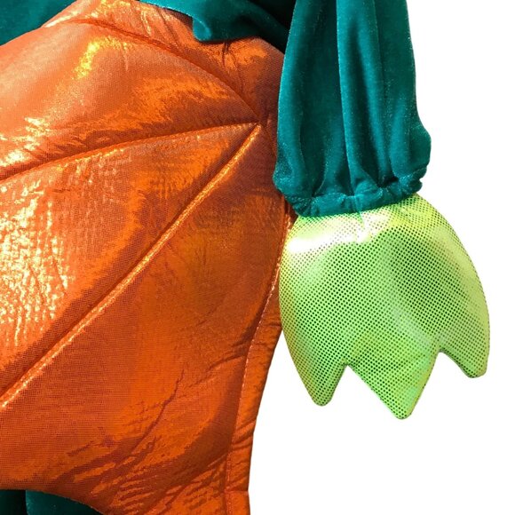 Toddler Dragon Costume With Orange Wings & Green Belly No Mask 4T - Picture 8 of 9